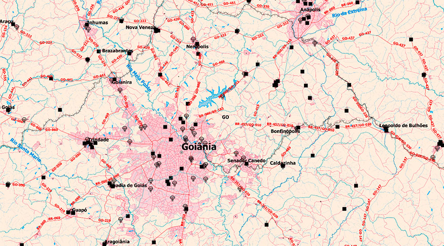 IBGE lança nova Base Cartográfica Contínua de Goiás e do Distrito