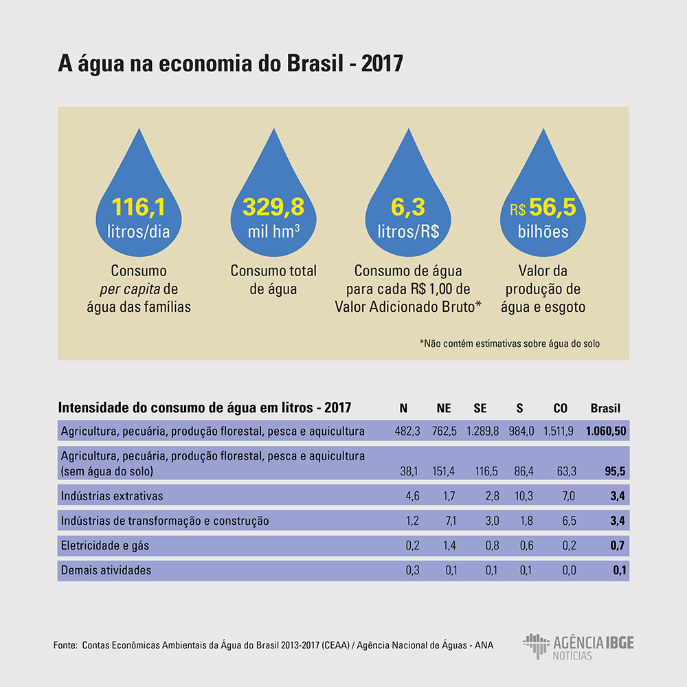 a água na economia brasileira