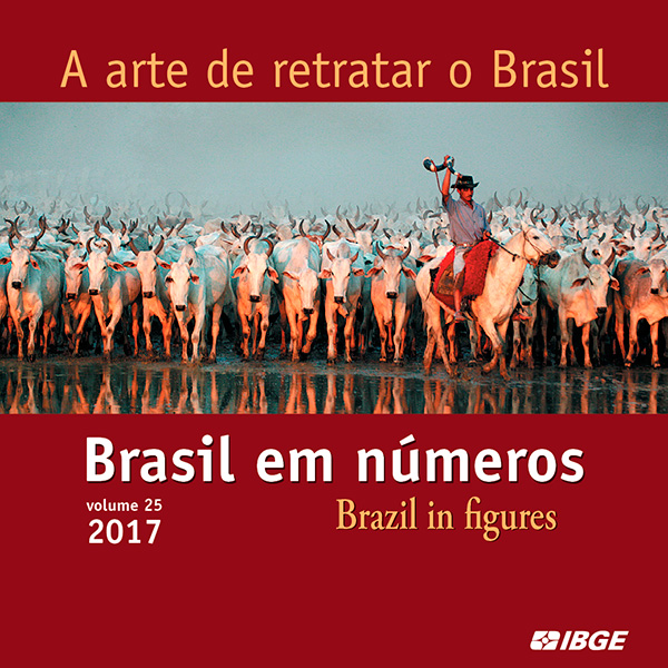 #praCegoVer Divulgação de lançamento do Brasil em números
